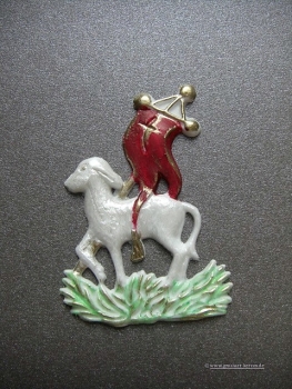 Verzierwachs "Osterlamm mit Fahne"